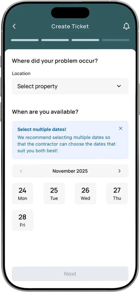 Homeowner approves contractor quote and schedules repair appointment in app