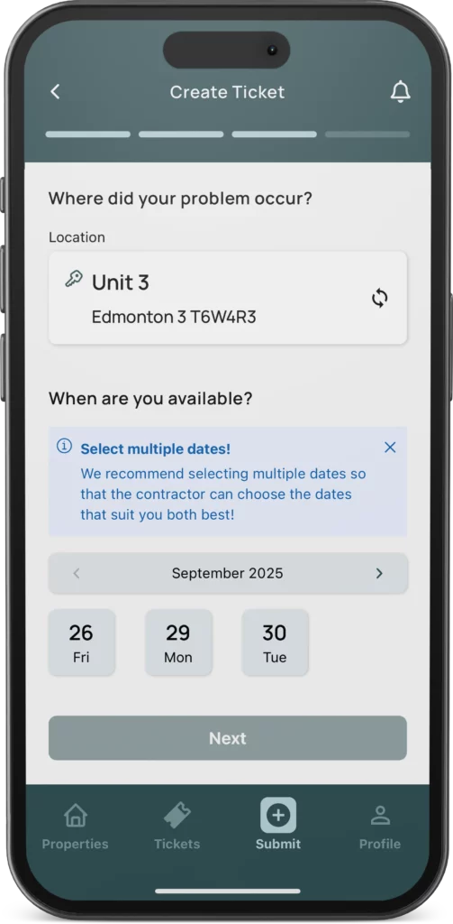 Homeowner approves contractor quote and schedules repair appointment in app
