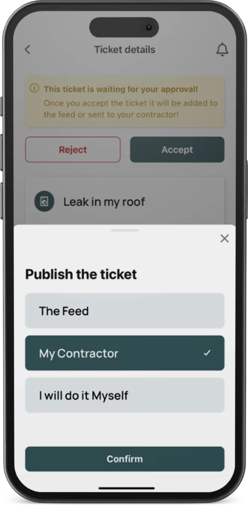 Property owner reviews contractor quotes on KRU dashboard